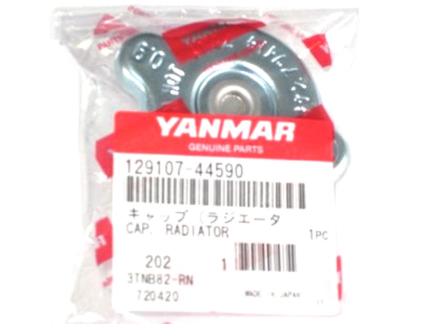 Genuine YANMAR Coolant Pressure Cap 4JH3DTE / DE / HTE 129107
